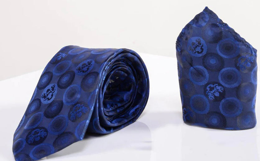 Marc Darcy Bubbles Navy Tie Set