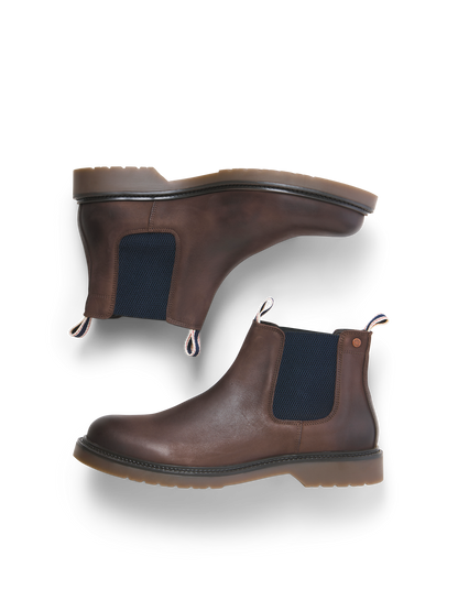 Jack & Jones Leyton Brown Stone Chelsea Boot