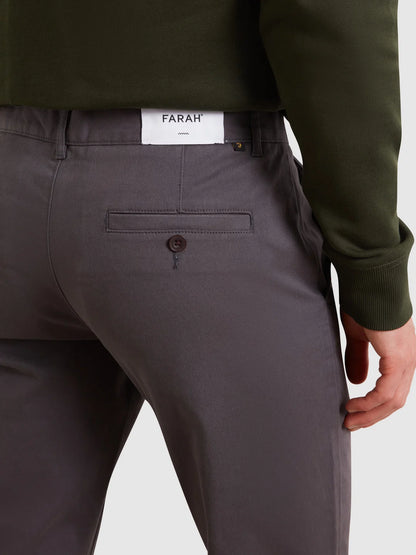Farah Elm Charcoal Chino