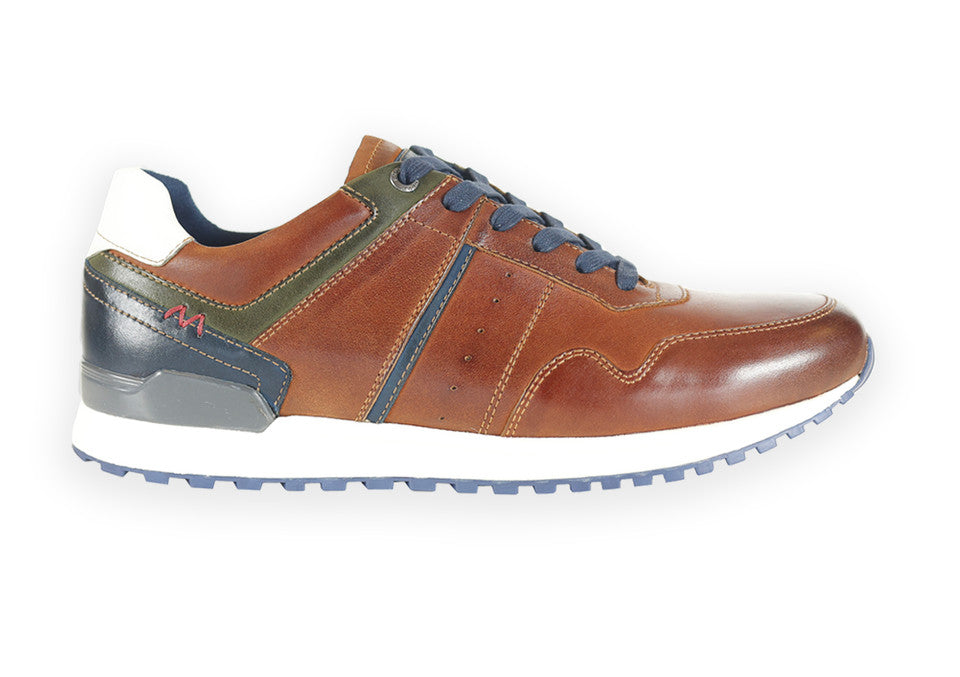 Front Brescia Tan Smart Casual Trainer Shoe