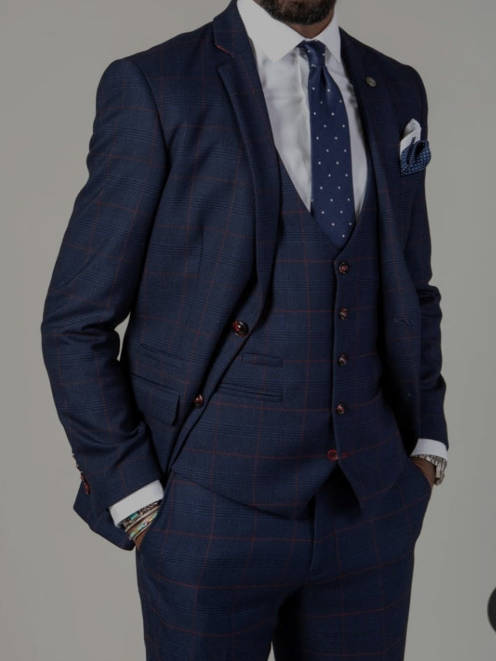 Marc Darcy Edinson Wine Blazer