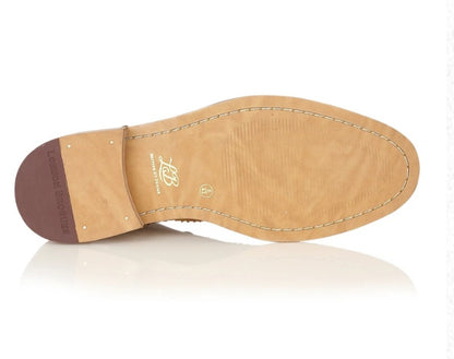 London Brogues Gatsby Tan Navy Shoe