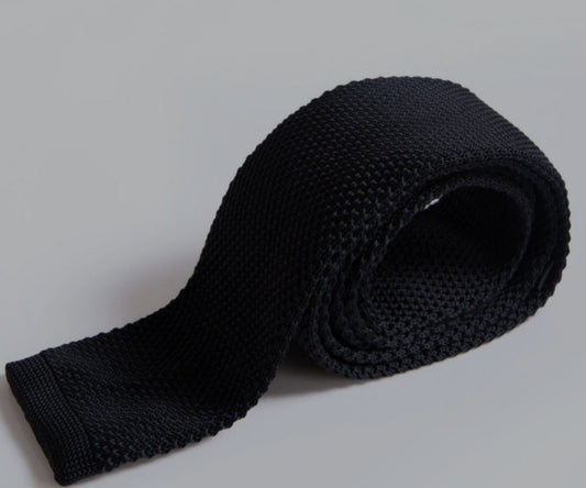 Marc Darcy Knitted Black Tie