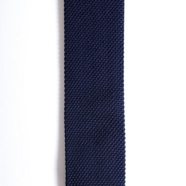 Marc Darcy Knitted Navy Tie