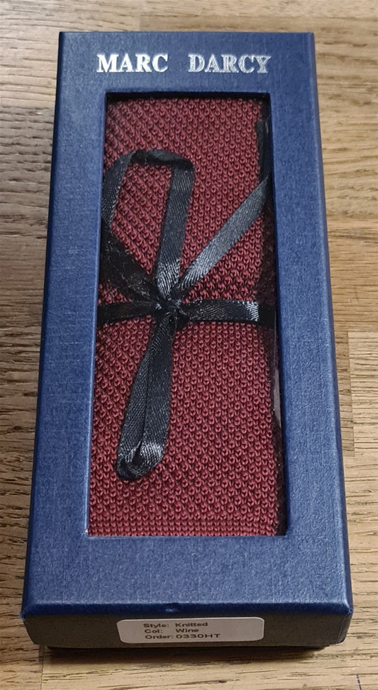 Marc Darcy Knitted Wine Tie