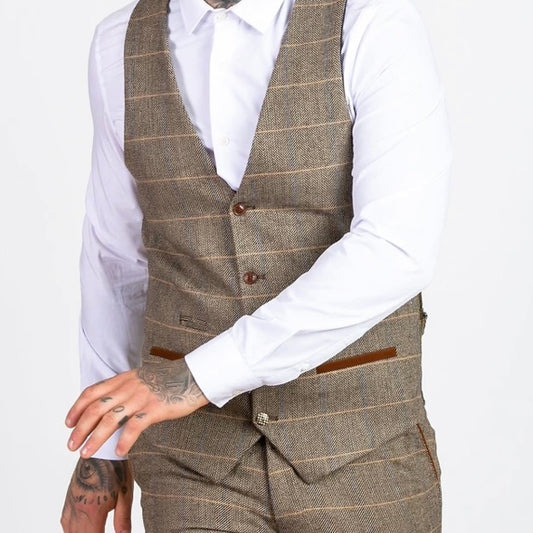 Marc Darcy Ted Tan Waistcoat